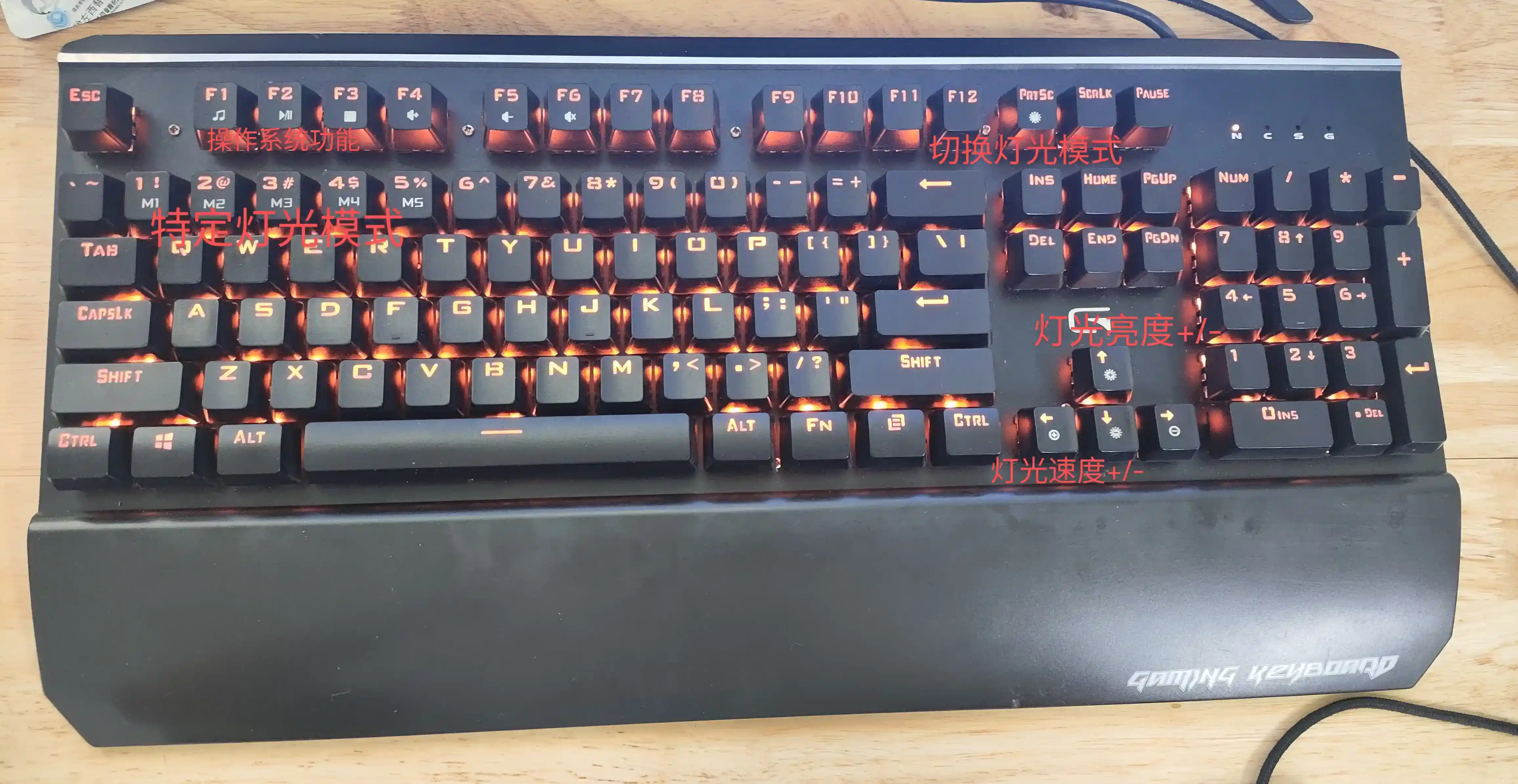 GK905 LK光轴 灯效功能图